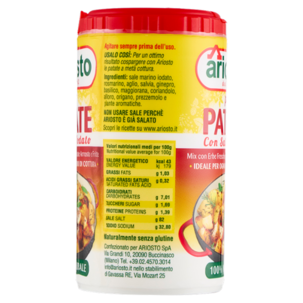 ariosto per Patate con Sale Iodato 80 g