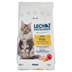 Le Chat Excellence Adult Pollo Con Riso, Uova, Mela 1,5 Kg
