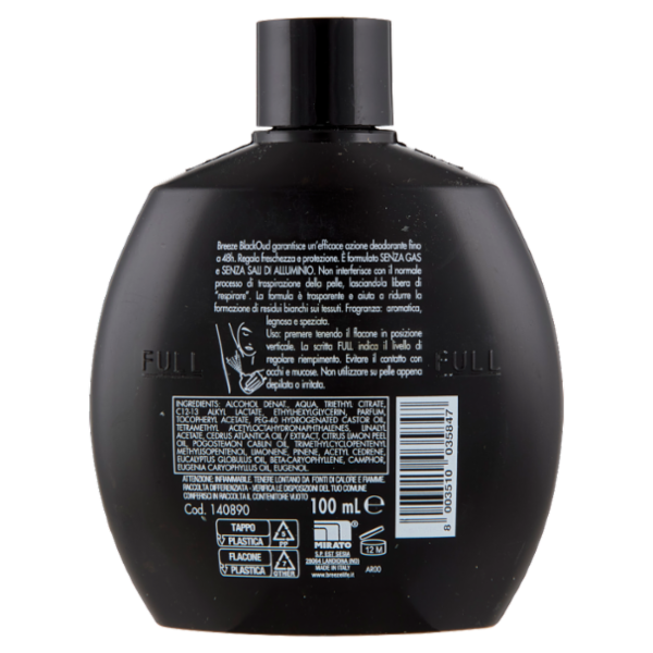 Breeze BlackOud Deodorante Profumato 48h 100 mL