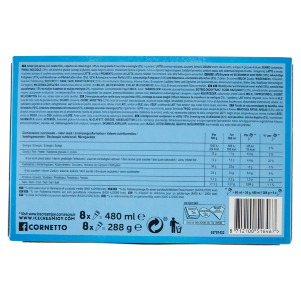 Cornetto Mini Classico 8 x 36 g