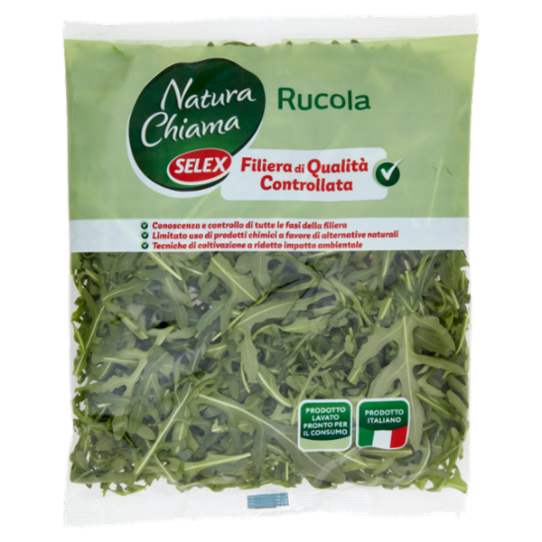 Selex Natura Chiama Rucola Lavata e Pronta per il Consumo 150 g