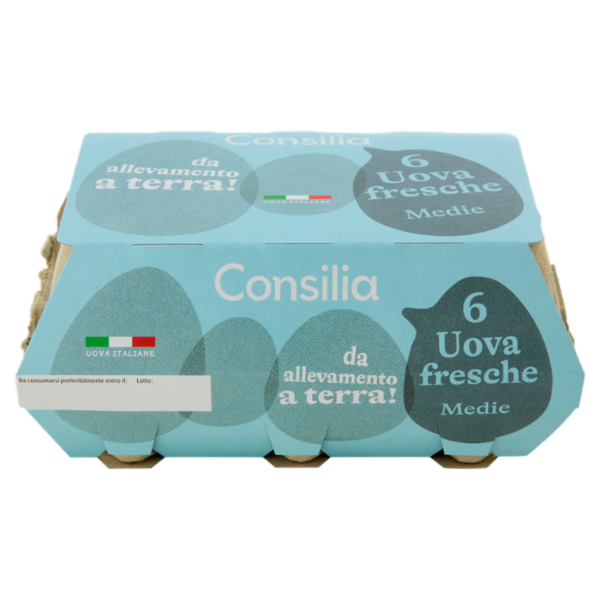 Consilia 6 Uova Fresche Medie da Allevamento a Terra