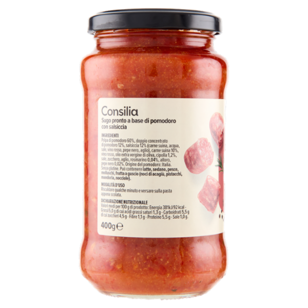 Consilia Sugo alla Salsiccia 400 g