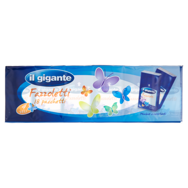 IL GIGANTE Fazzoletti 4 Veli 18 pz
