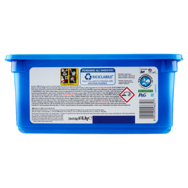 Dash PODS Allin1 Detersivo Lavatrice Capsule Bucato Touch of Lenor Profumo Ambra 26 Lavaggi 618,8 g