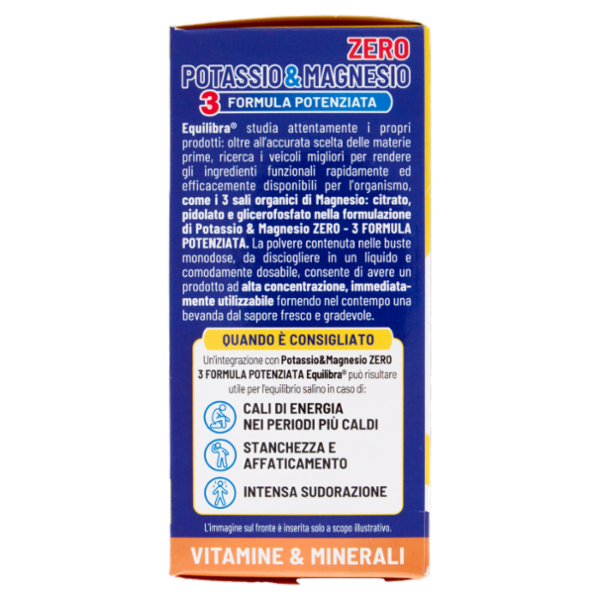 equilibra Potassio & Magnesio Zero 3 Formula Potenziata Bustine Monodose 18 x 5,35 g