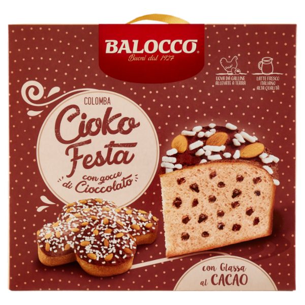Balocco Colomba Cioko Festa con gocce di Cioccolato 750 g