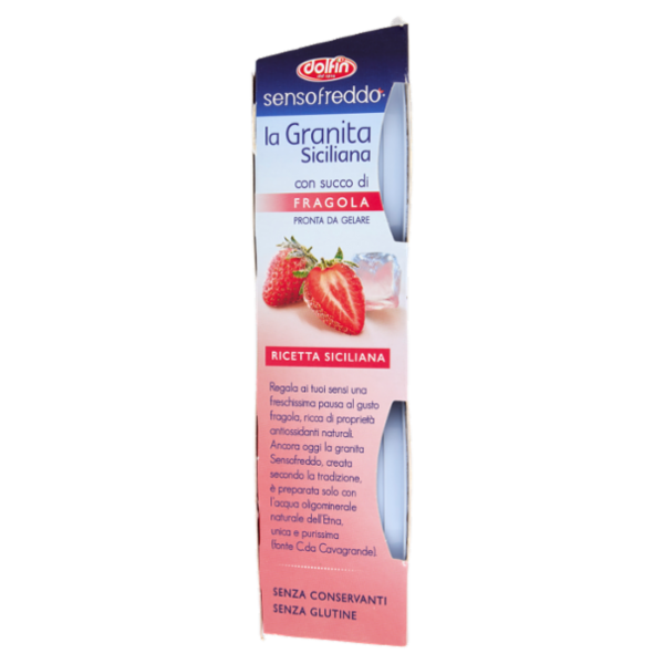 dolfin sensofreddo la Granita Siciliana con succo di Fragola 2 x 100 ml
