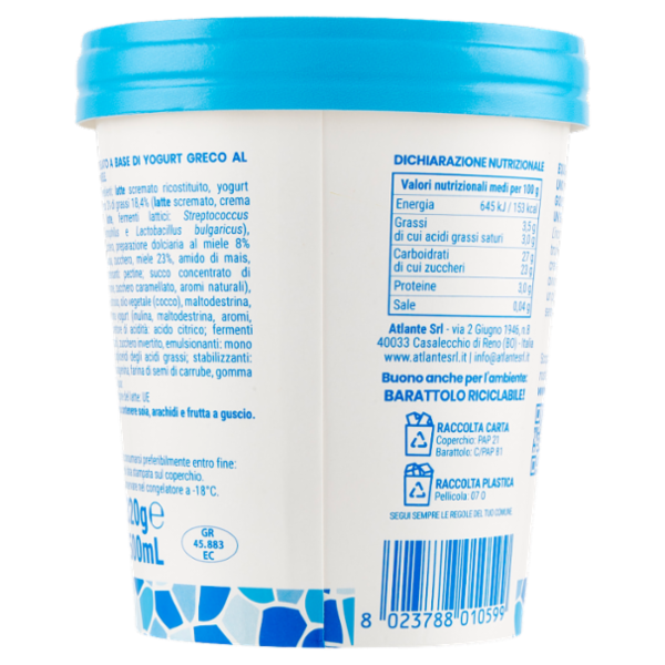 Pavlakis Gelato di Yogurt Greco Miele 320 g