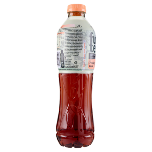 FUZE TEA Senza Zuccheri, Tè Nero Pesca con una nota di Rosa PET 1,25L