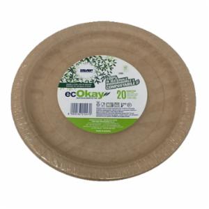 EcOkay 20 Piatti da Dessert D180 Compostabili