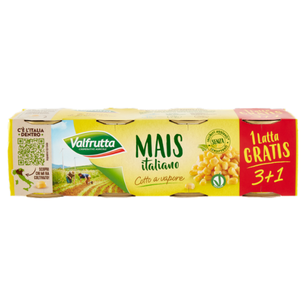 Valfrutta Mais Italiano Cotto a vapore 4 x 160 g