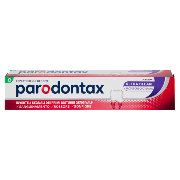 Parodontax ultra clean dentifricio quotidiano con fluoro per gengive più sane e denti forti 75 ml