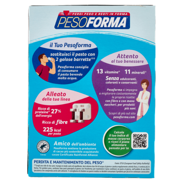 Pesoforma gusto Caramello Salato, pasto sostitutivo ricco di fibre, 225kcal per pasto, 12 x 31 g