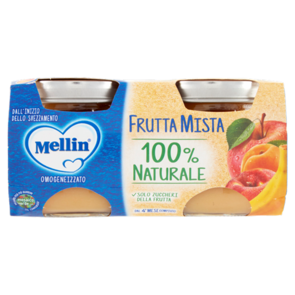 MELLIN Omogeneizzato di Frutta Mista 2 x 100 g