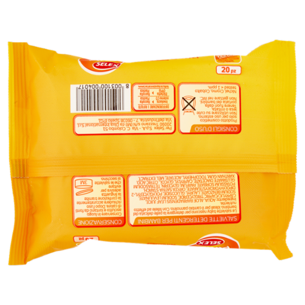 Selex Primi Anni Salviettine Detergenti per Bimbo 20 pezzi