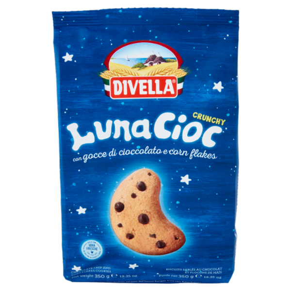 Divella LunaCioc con gocce di cioccolato e corn flakes 350 g