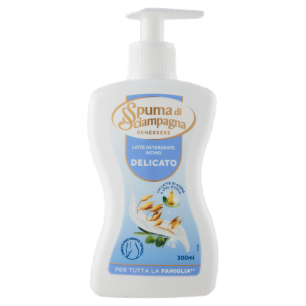 Spuma di Sciampagna Benessere Latte Detergente Intimo Delicato 300 ml