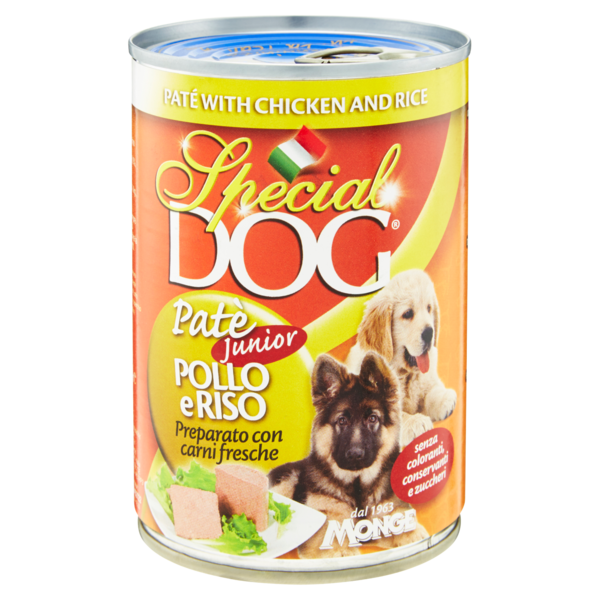Special Dog Patè Junior Pollo e Riso 400 g