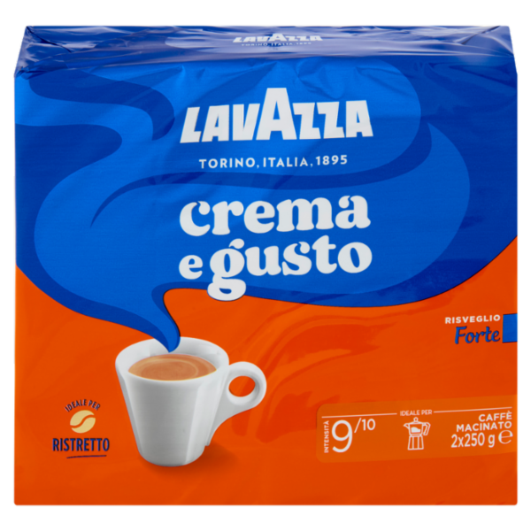 Lavazza crema e gusto Forte Caffè Macinato 2 x 250 g