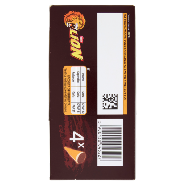 LION Cono Cioccolato & Caramello 4x72g