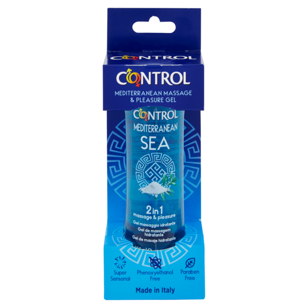 Control Mediterranean Sea 2 in 1 massage & pleasure Gel massaggio idratante 200 ml