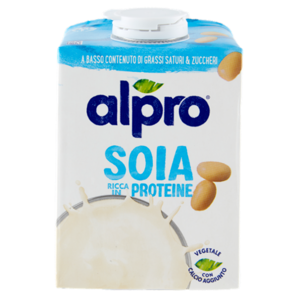 Alpro Classico Soia, Bevanda 100% Vegetale, Basso Contenuto di grassi, Senza Lattosio, 500ml