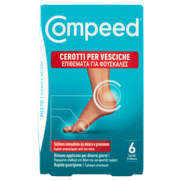 Compeed Cerotti per Vesciche Misto 6 pz