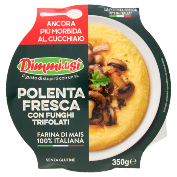 DimmidiSì Polenta Fresca con Funghi Trifolati 350 g