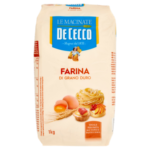 De Cecco Le Macinate Farina di Grano Duro 1 Kg