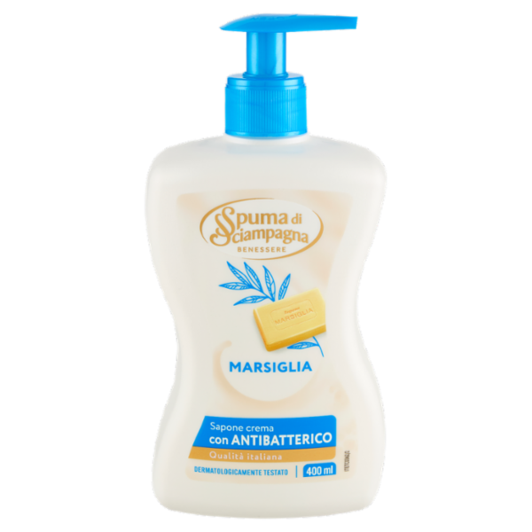Spuma di Sciampagna Benessere Sapone crema Marsiglia 400 ml