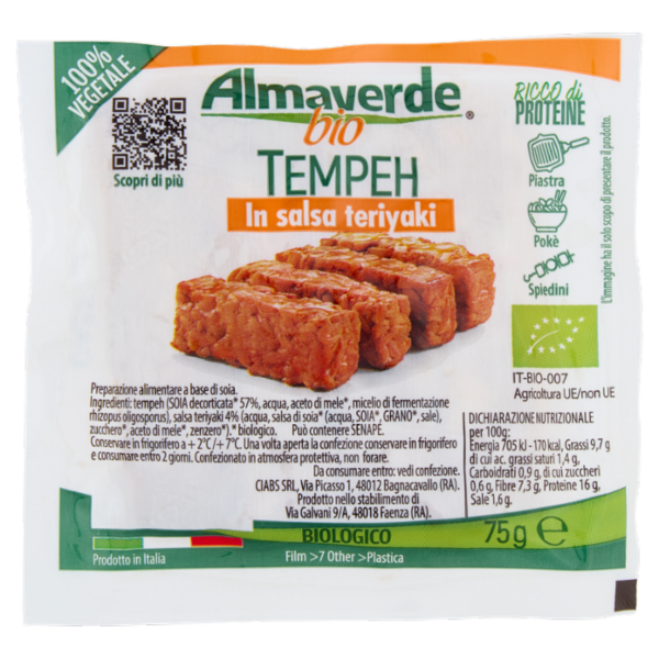 Almaverde bio Tempeh in salsa teriyaki 75 g
