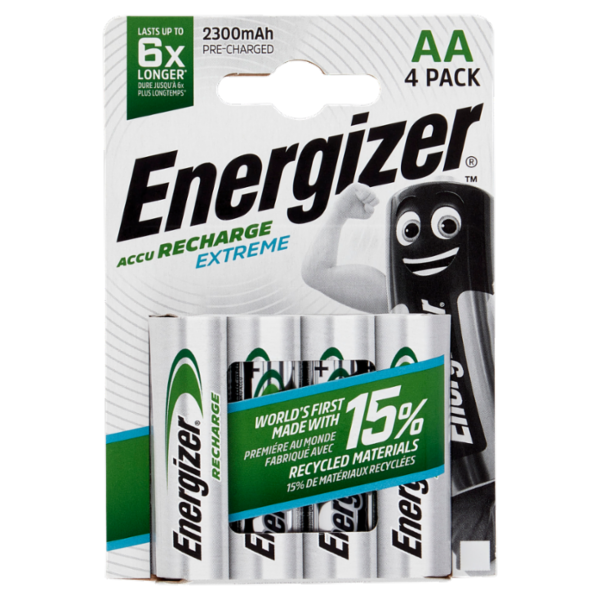 Energizer Accu Recharge Extreme AA 4 pz