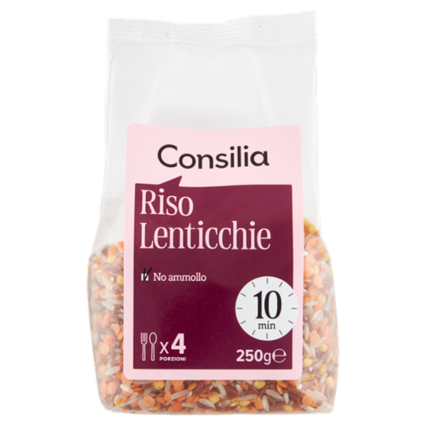 Consilia Cereali e Legumi Secchi Misto Riso Thai e Lenticchie 250 g