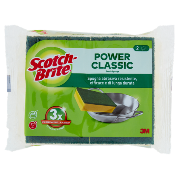 Scotch-Brite® Spugna abrasiva Classic, 2 pezzi