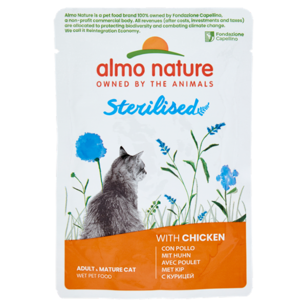 almo nature Sterilised Adult & Mature Cat con Pollo 70 g