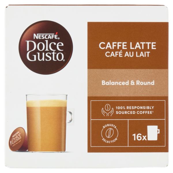 NESCAFÉ DOLCE GUSTO Caffè Latte 16 capsule 160g