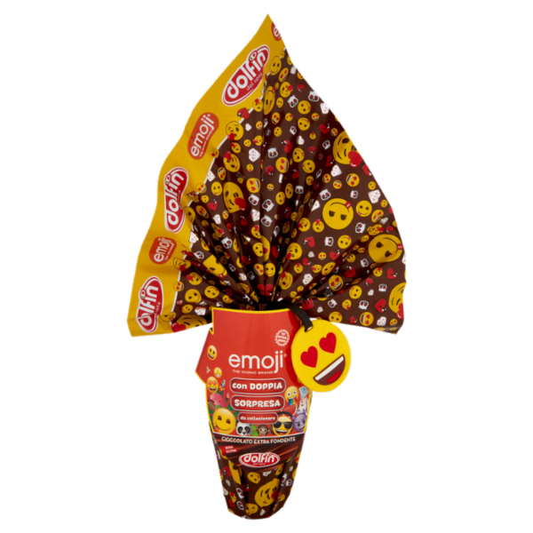 dolfin Uovo di Cioccolato Extra Fondente emoji 220 g