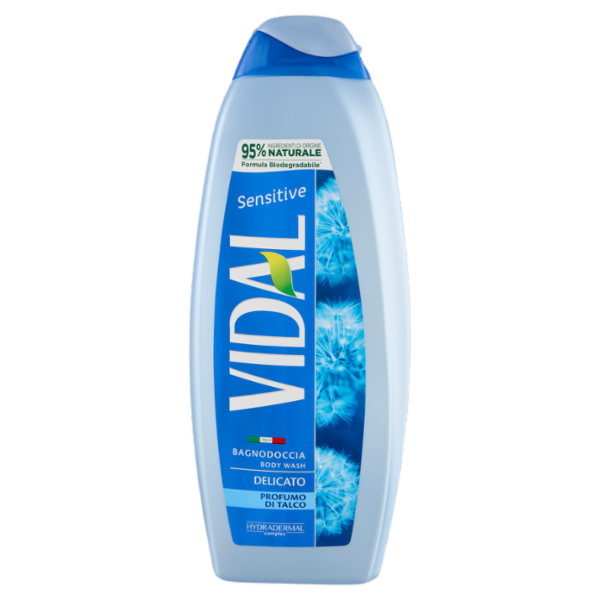 Vidal Sensitive Bagnodoccia Delicato Profumo di Talco 600 ml