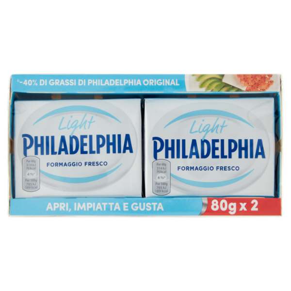 Philadelphia Light formaggio fresco spalmabile - 2 x 80 g