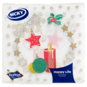 Nicky Happy Life Napkins Christmas 40 Pz