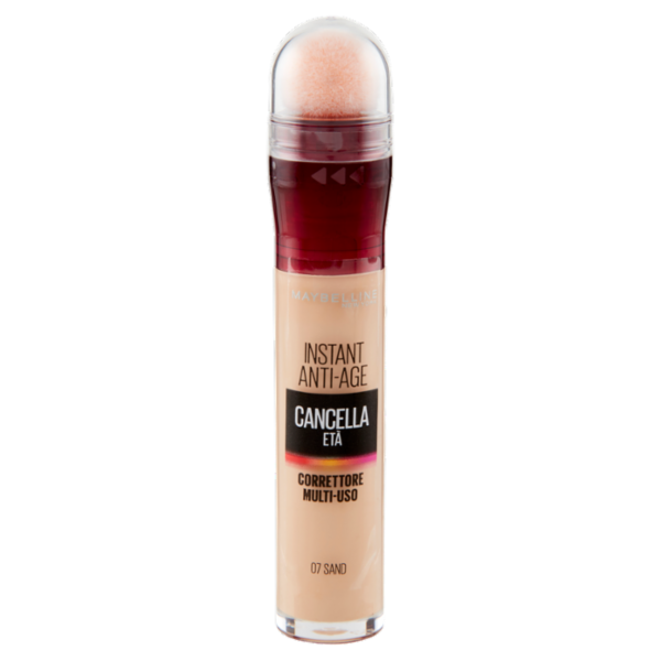 Maybelline New York Correttore Liquido Il Cancella Età, Copre Occhiaie e Piccole Rughe, 07 Sand
