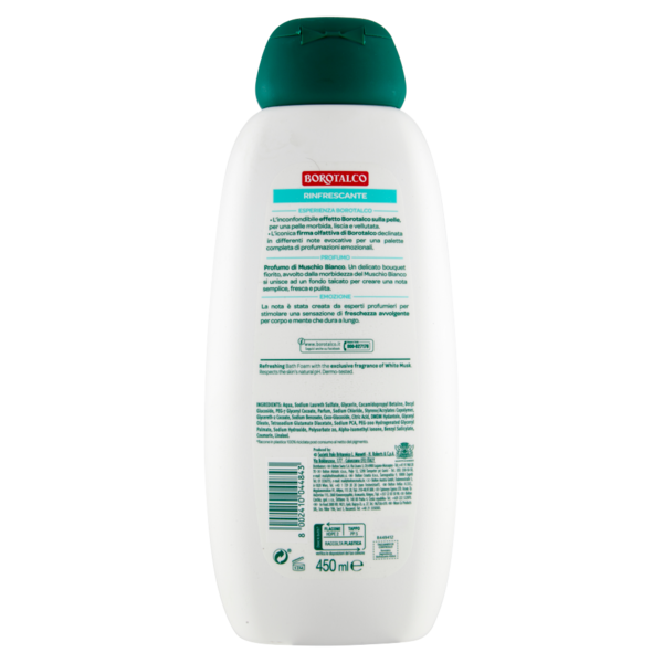 Borotalco Rinfrescante Bagnodoccia Muschio Bianco 450 ml
