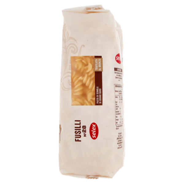 Selex Pasta di Semola Trafilata al Bronzo Fusilli 500 g