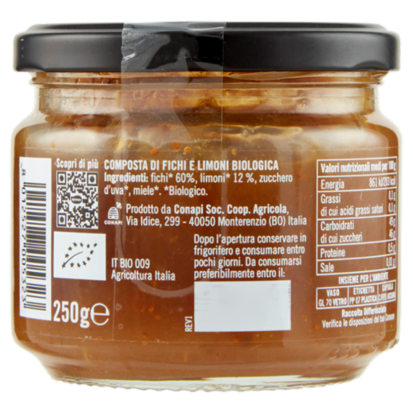 Mielizia Bio Fichi e Limoni Puglia e Sicilia 250 g