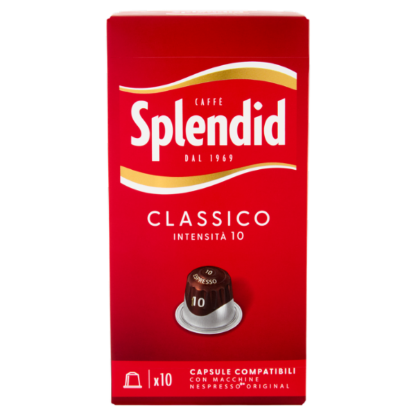 Splendid Classico 10 - 10 Capsule Caffè Compatibili con Macchine Nespresso*® Original 52g