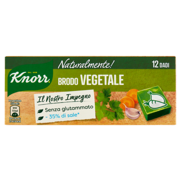 Knorr Naturalmente! Brodo Vegetale 12 Dadi 109 g