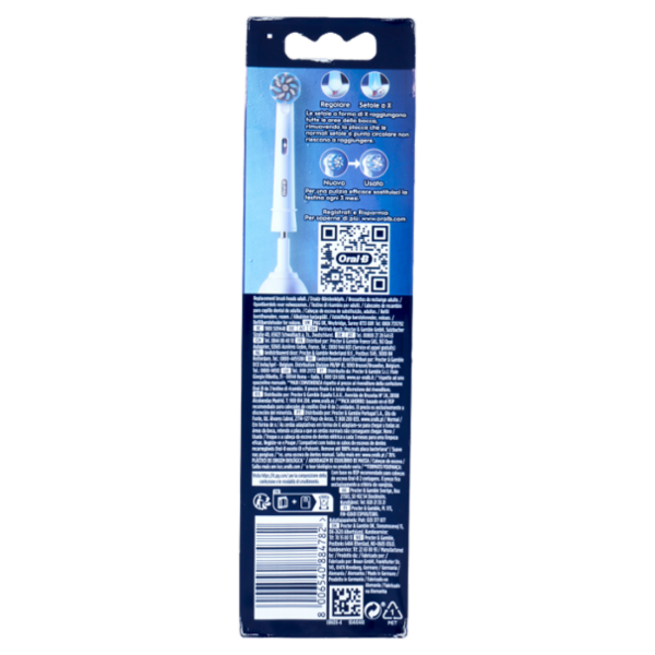 Oral-B Testine di Ricambio Pro Sensitive Clean per Spazzolino Elettrico Denti Ricaricabile 4 pz