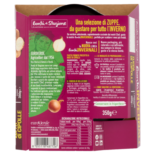 Bontà di Stagione Bontà Invernali Zuppa di Cipolle 350 g