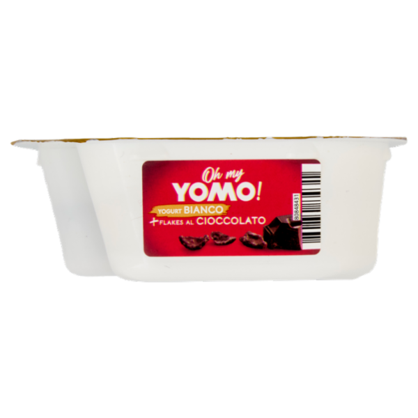 Oh my Yomo! Yogurt Bianco + Flakes al Cioccolato 140 g